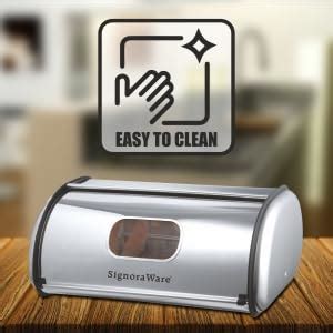 Buy Signora Ware Table Server/Bread Box Steel, 3000 Ml, Steel - Silver ...