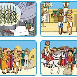 Joseph Story Picture Sequencing (4 per A4) - Bible Stories