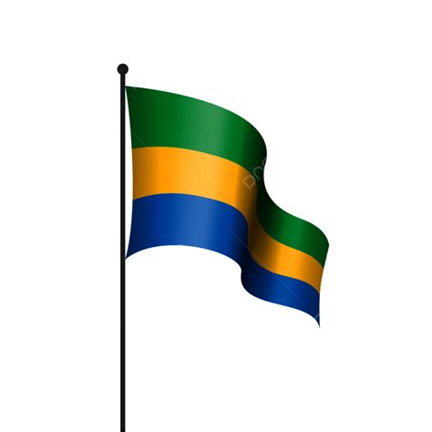 Gabon Flag Symbol Vector National, Shape, Graphic, Vector PNG and ...