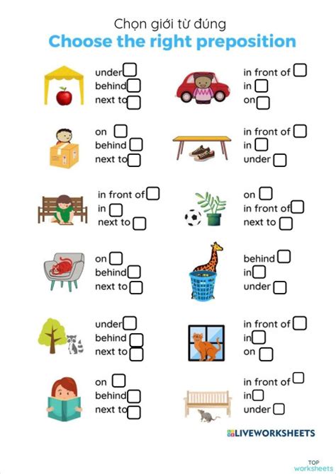 Image result for Position Preposition Worksheet