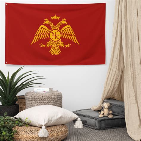 Large Byzantine Empire Flag Banner Made of Polyester Perfect - Etsy ...