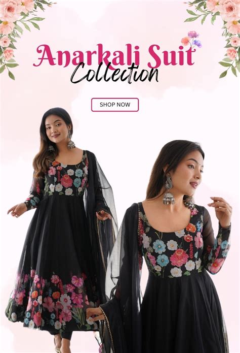 Women Ethnic Wear - Anarkali Suit Set, Sharara & Palazzo Suit, Gown