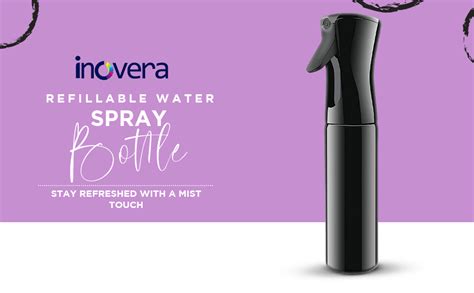 INOVERA Refillable Empty Mist Water Spray Bottle