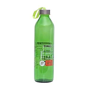SAND DUNE Set of 1, 800 ml Each Zodiac Virgo Printed Glass water bottle ...