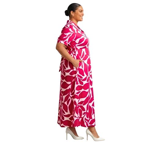 Pink and White Floral Maxi Dress