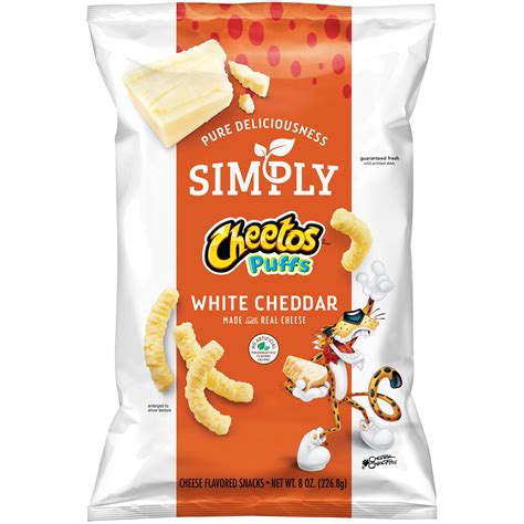 Simply Cheetos Puffs Cheese Flavored Snacks, White Cheddar, 8 Oz ...