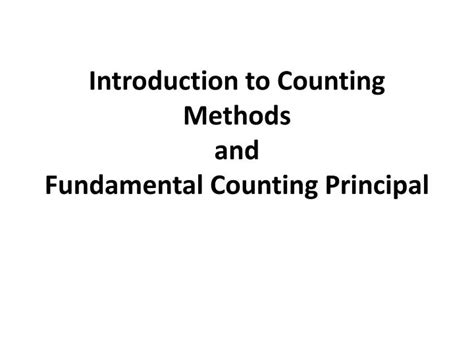 Image result for Counting Methods
