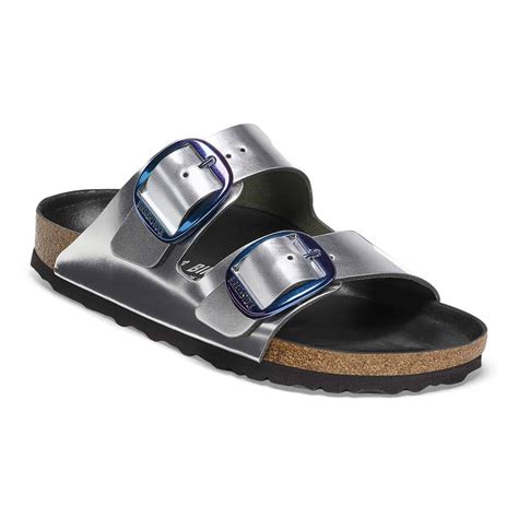 BIRKENSTOCK Arizona Big Buckle Oiled Leather Sandal - Blue