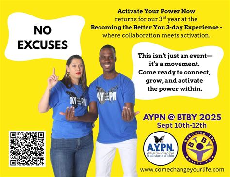 AYPN @ BTBY 2025 | No Excuses Session, Let's Celebrate Event Venue ...