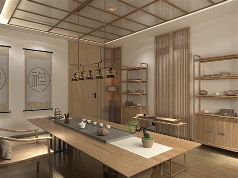 20万元购物空间80平米装修案例_效果图 - 祥和茶叶店设计 - 设计本