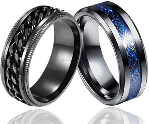 Black Ring For Men - Buy Black Ring For Men online at Best Prices in ...