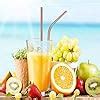 WINKEL by House of Quirk Set 4 Stainless Steel Straws Ultra Long 8.5 ...