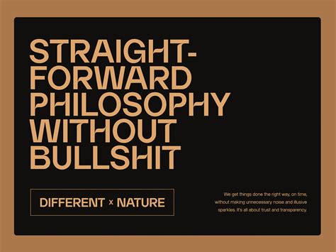 No-Bullshit Philosophy - Awwwards