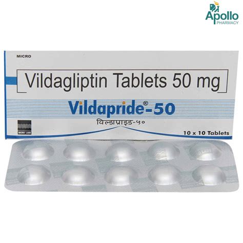 Vildapride-50 Tablet 10's Price, Uses, Side Effects, Composition ...