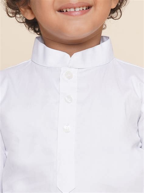 Boys White Colour Cotton Kurta Dhoti Pant Set – SETHUKRISHNA