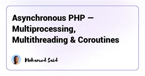 Image result for PHP Multithreading