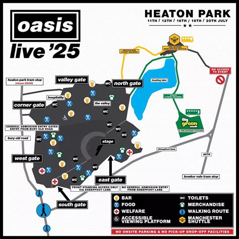 How to get to Heaton Park by Metrolink tram for Oasis reunion tour 2025 ...