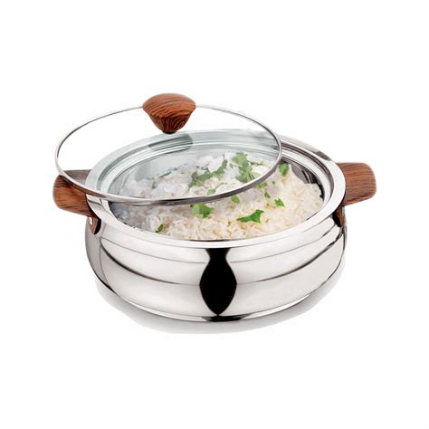 NanoNine Royal Serve Double Wall Insulated Stainless Steel Casserole w