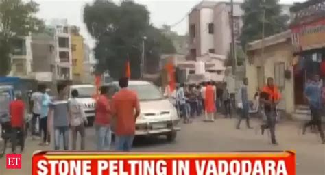 ram navami: Gujarat: Stones pelted at Ram Navami procession in Vadodara ...
