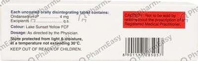 Emeset 4 MG Tablet (10): Uses, Side Effects, Price & Dosage | PharmEasy