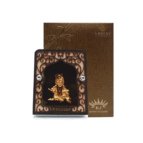 Buy quality LadduGopal 24k Gold Leaf Frame in Rajkot