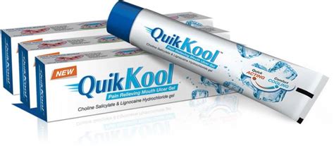 quick kool Pain Relieving mouth ulcer gel (Pack of 3) - No Flavor - Buy ...