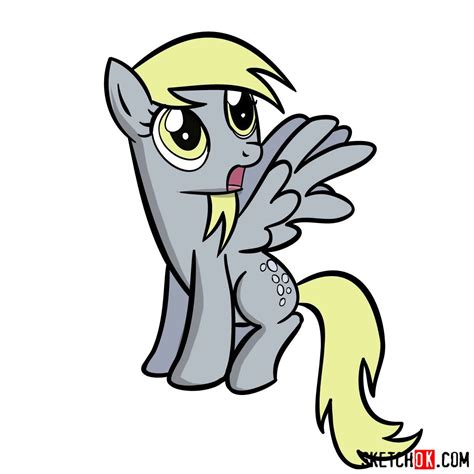 How to Draw Derpy Hooves from My Little Pony Step-by-Step