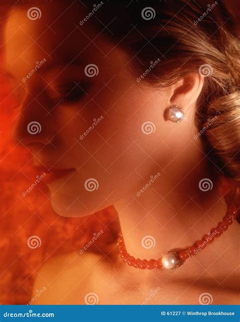 Woman with necklace stock image. Image of jewlery, jewler - 61227