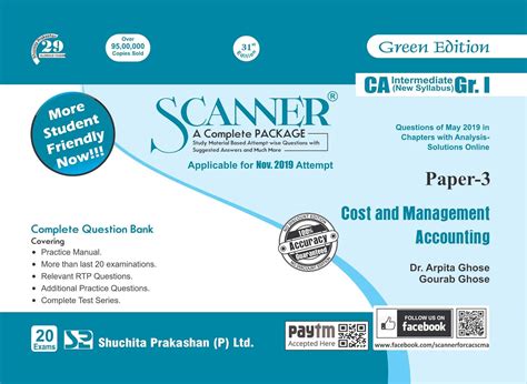 Buy Scanner CA Intermediate (New Syllabus) Gr.I Paper -1 Accounting ...