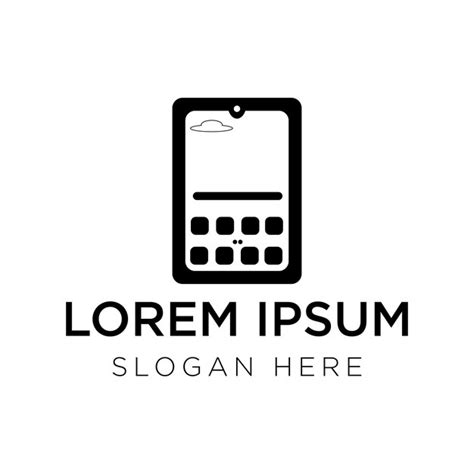 Tablet-Logo-Vektor-Illustration isoliert auf weißem Hintergrund ...