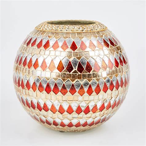 Buy Corsica Mabel Glass Mosaic Vase from Corsica by Home Centre at just ...