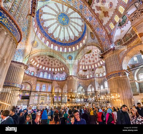 Blue mosque ceiling interior hi-res stock photography and images - Alamy