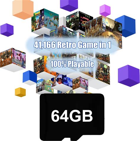 Buy 64 జి గేమ్ కార్డ్ అంతర్నిర్మిత 41, 166 రెట్రో గేమ్స్ మరియు 72 ...