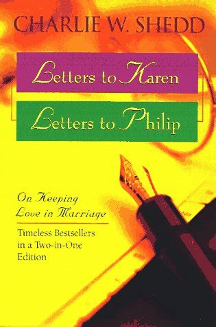 Buy Letters to Karen Letters to Philip: On Keeping Love in Marriage ...