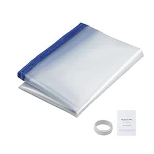VEVOR Dust Barrier, 7.5 x 4 ft Dust Barrier Door Kit, with Magnetic ...