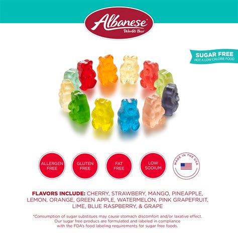 Albanese Gummy Bears Nutrition Facts at Louise Mcghee blog