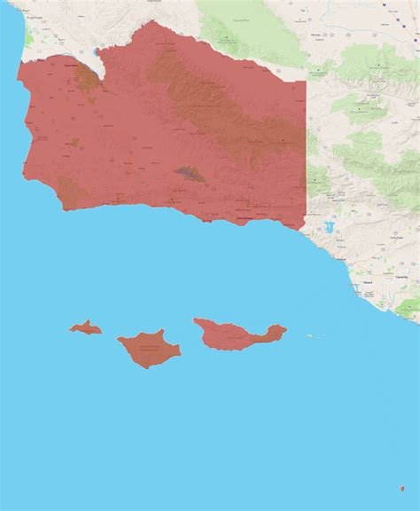 California Santa Barbara County - AtlasBig.com