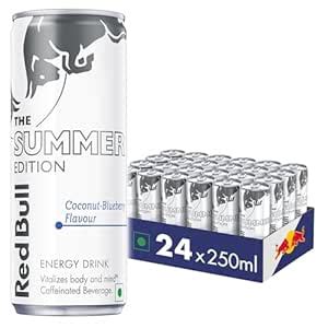 Red Bull Energy Drink, The Summer Edition, Coconut Blueberry Flavour ...