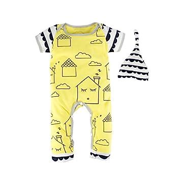 Buy BIG ELEPHANT Baby Boys'1 Piece Cute Graphic Short Sleeve Romper ...