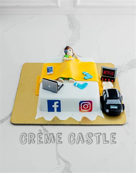Lazy Theme Cakes | Delivery in Gurgaon & Noida - Creme Castle