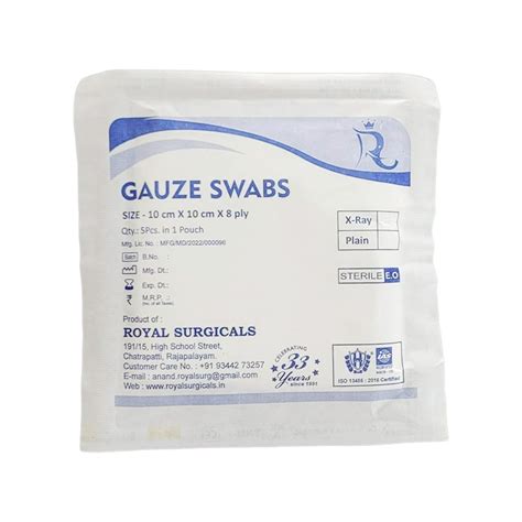 STERILE GAUZE SWAB 10CM - Medehub