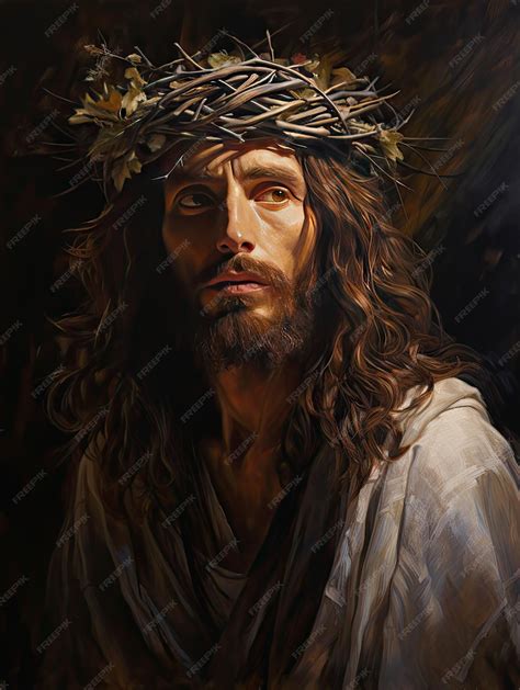 Premium Photo | Beautiful portrait of Jesus Christ of Nazareth God ...