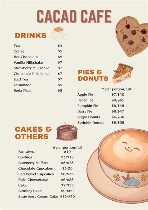 Cafe Menu 的图像结果