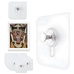 SHITHI Self Adhesive Photo Frame Wall Hooks 10 PCS Heavy Duty Stainless ...