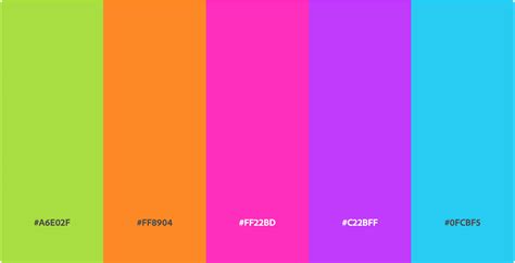 Image result for Bright Color Schemes