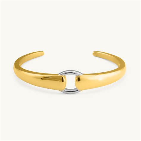 Modern Bi-Metal Cuff Bracelet – PALMONAS