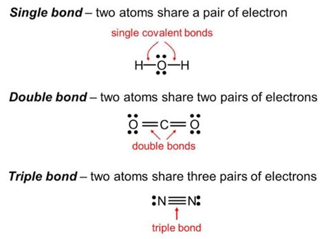 Explain double bond and triple bond with the help of two examples in ...