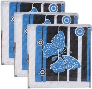 Liora Napkins 33x33 printed 3ply, 20 pulls each, pack of 3, Total 60 ...