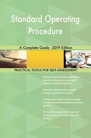 Buy Standard operating procedure A Complete Guide - 2019 Edition Book ...