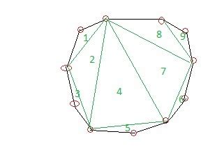 How many non overlapping triangles can be formed in 11 sided polygon by ...